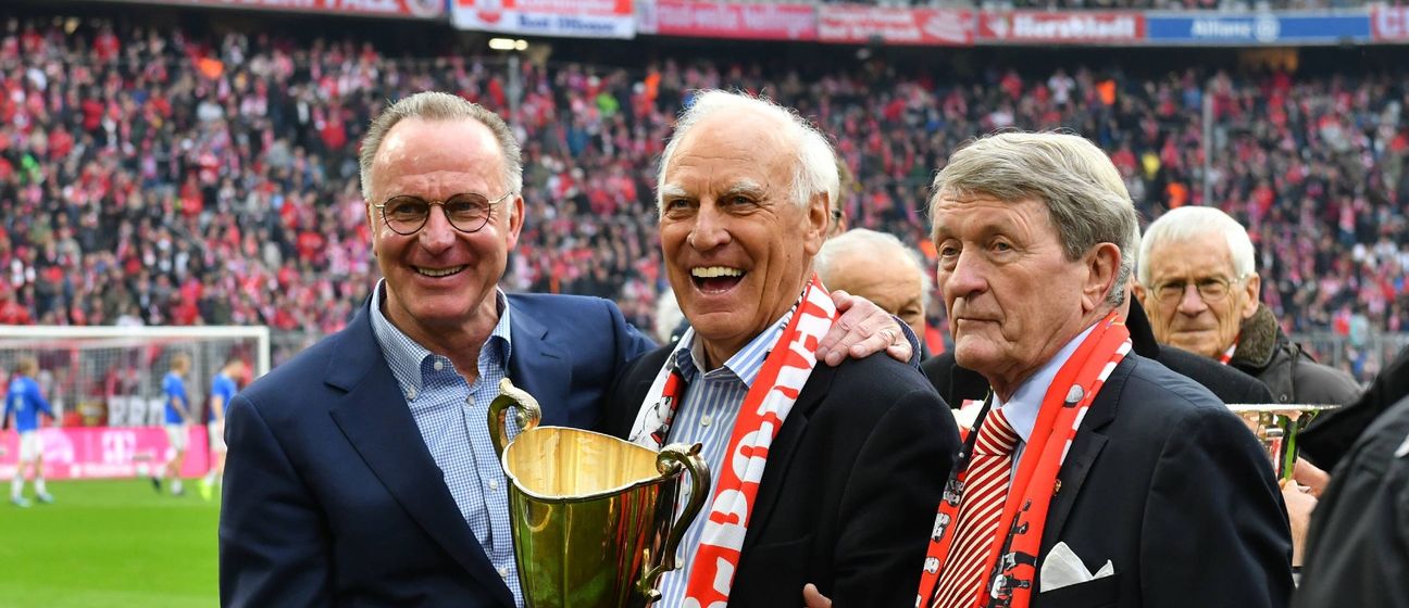 Karl-Heinz Rummenigge, Hans-Georg Katsche Schwarzenbeck i Werner Olk