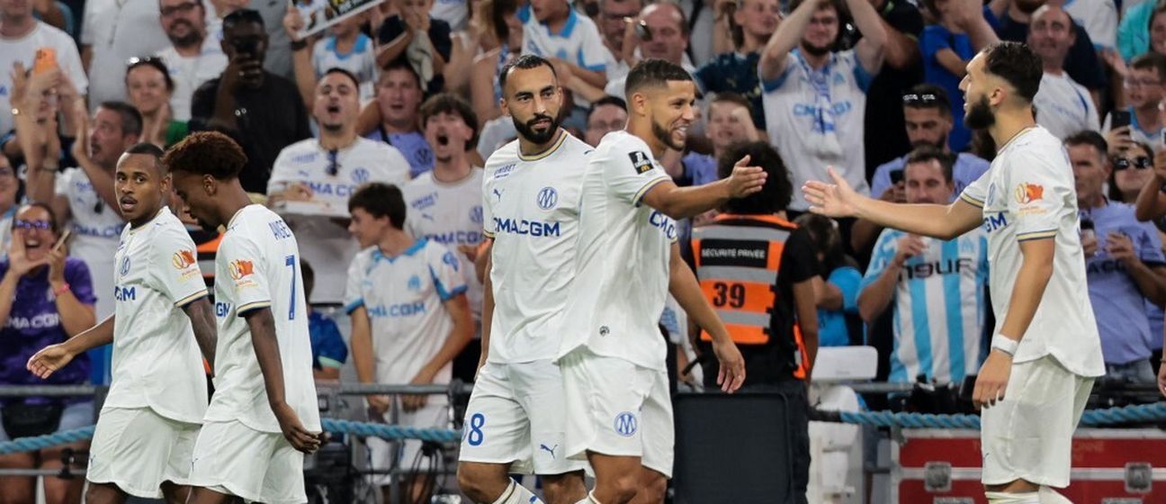 Amine Gouiri slavi pogodak s igračima Marseillea