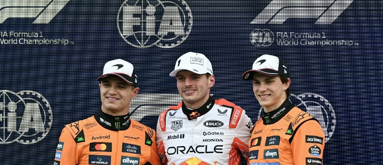 Norris, Verstappen i Piastri