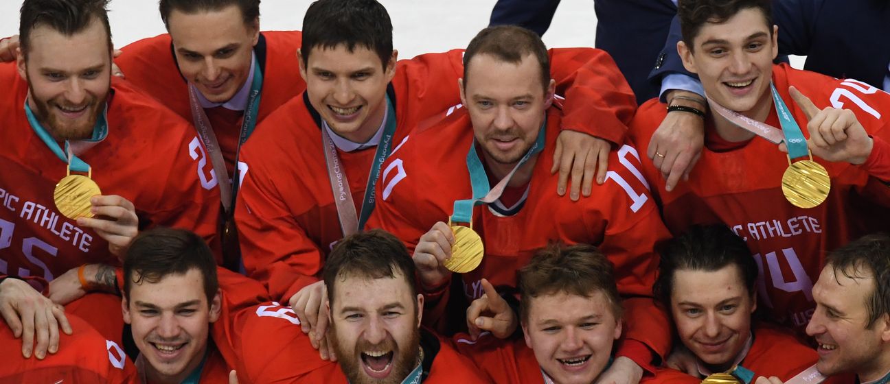 Ruski hokejaši slave zlato na Olimpijskim igrama (Foto: AFP)