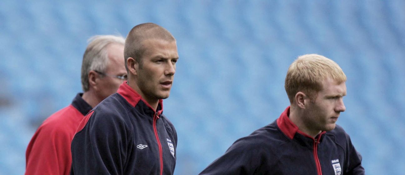 Beckham i Scholes (Foto: AFP)