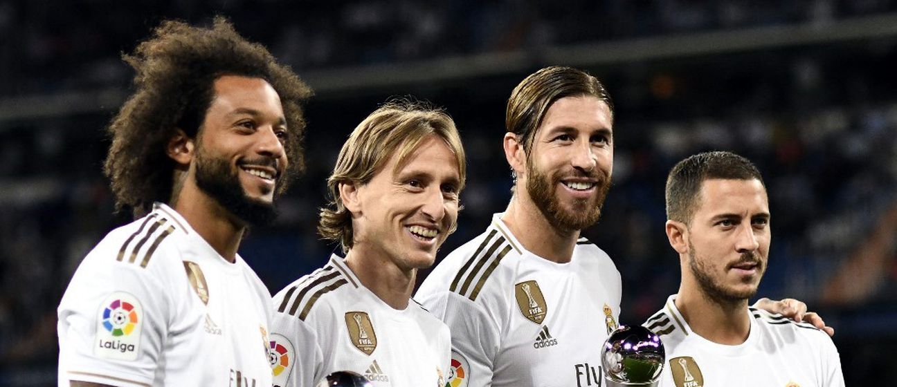 Marcelo, Luka Modrić, Sergio Ramos i Eden Hazard