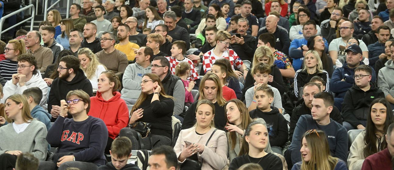Gledatelji u Areni Zagreb
