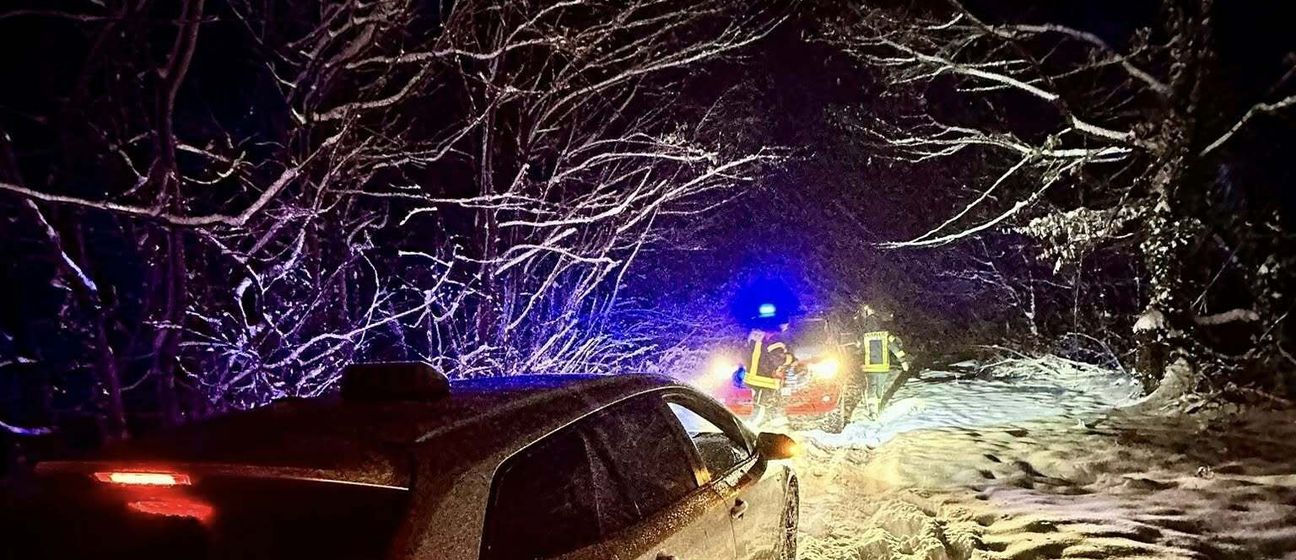 Taksist zapeo u snijegu