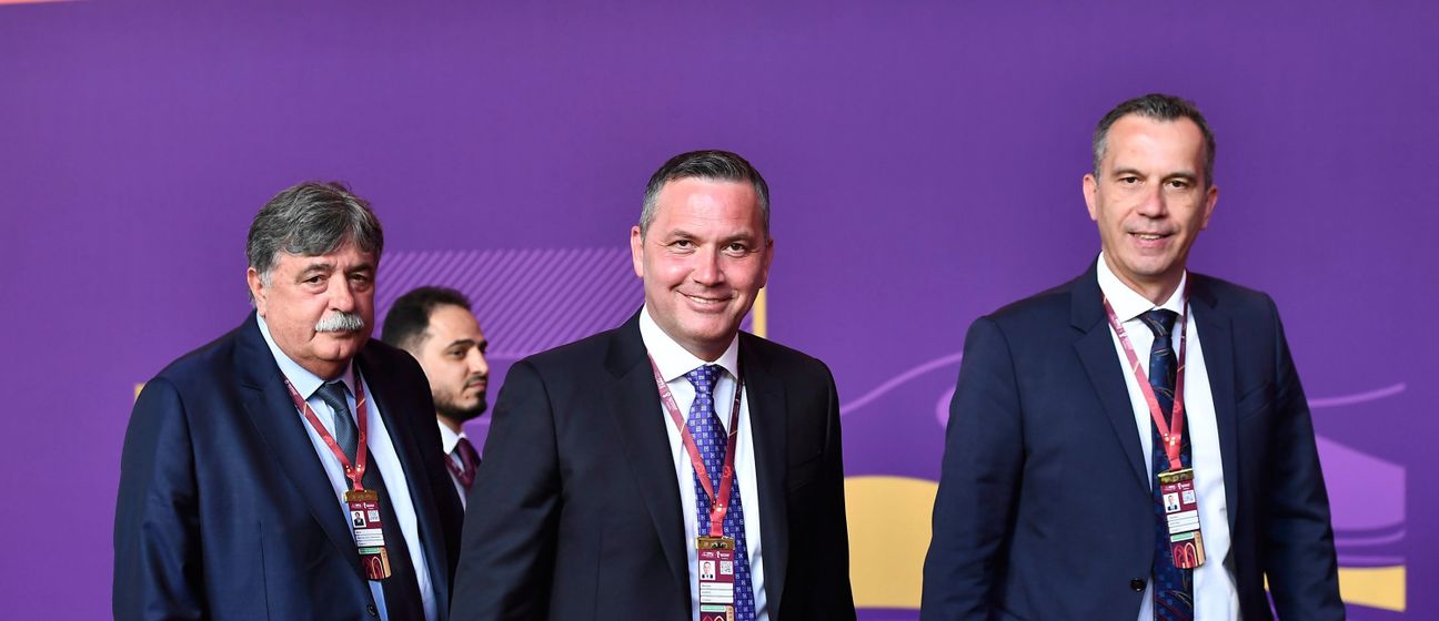 Čelnici HNS-a Kustić, Svetina i Vučemilović