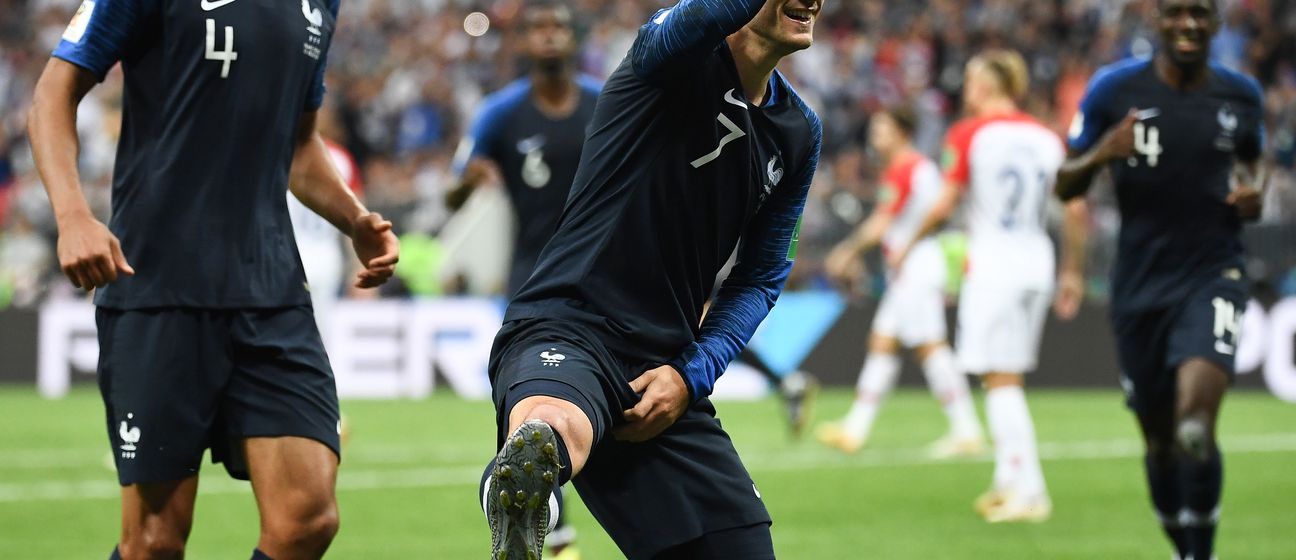Griezmann slavi pogodak (Foto: FRANCK FIFE / AFP)