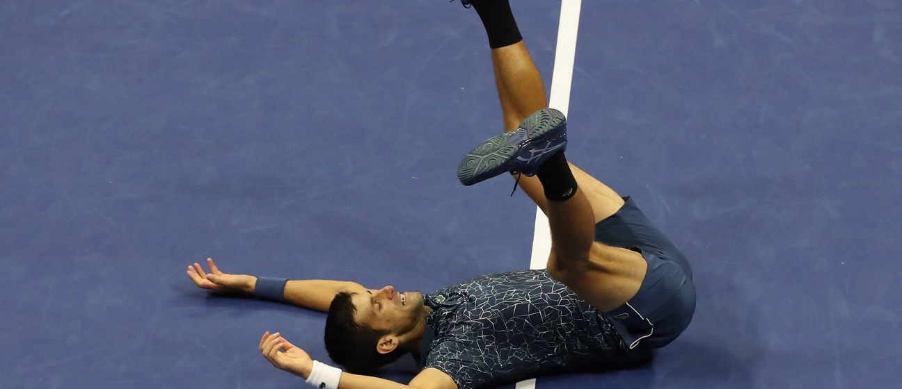 Novak Đoković slavi pobjedu na US Openu (Foto: AFP)