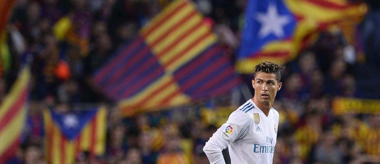 Cristiano Ronaldo u dresu Real Madrida na Camp Nou