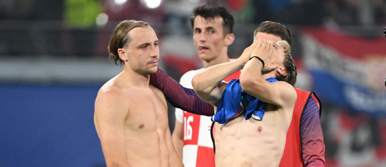 Luka Modrić u očaju nakon remija Hrvatske s Italijom