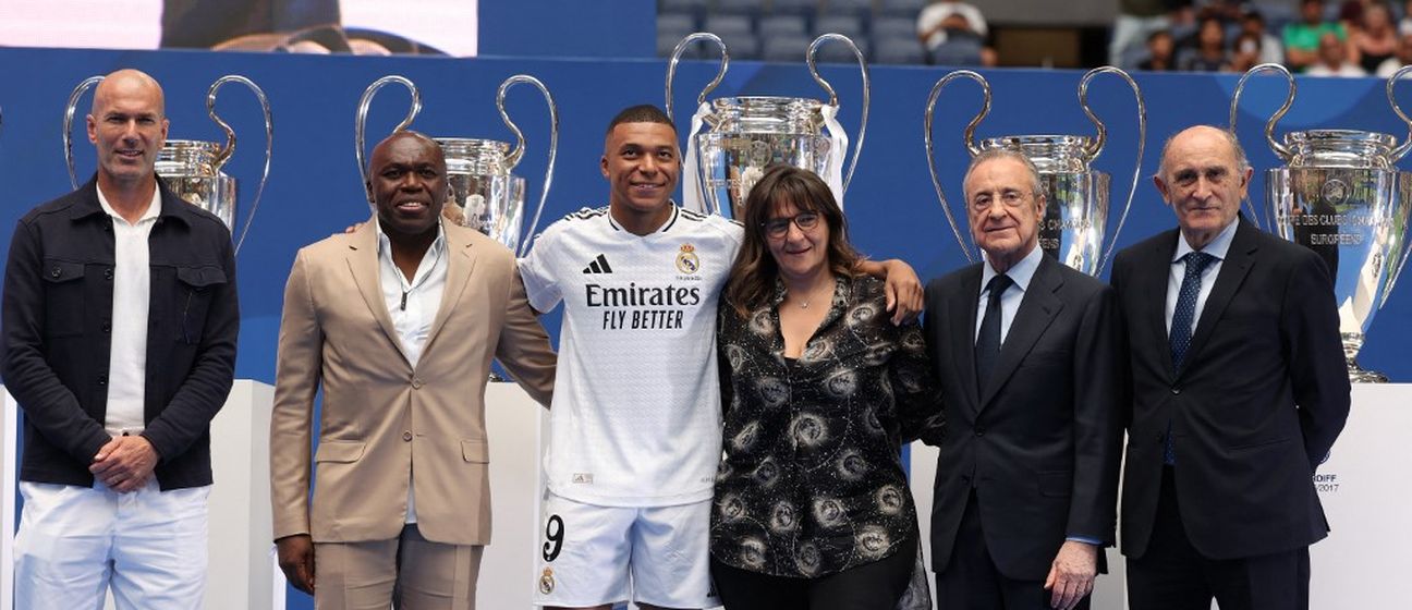 Kylian Mbappe s roditeljima, Zinedine Zidaneom i Florentinom Perezom