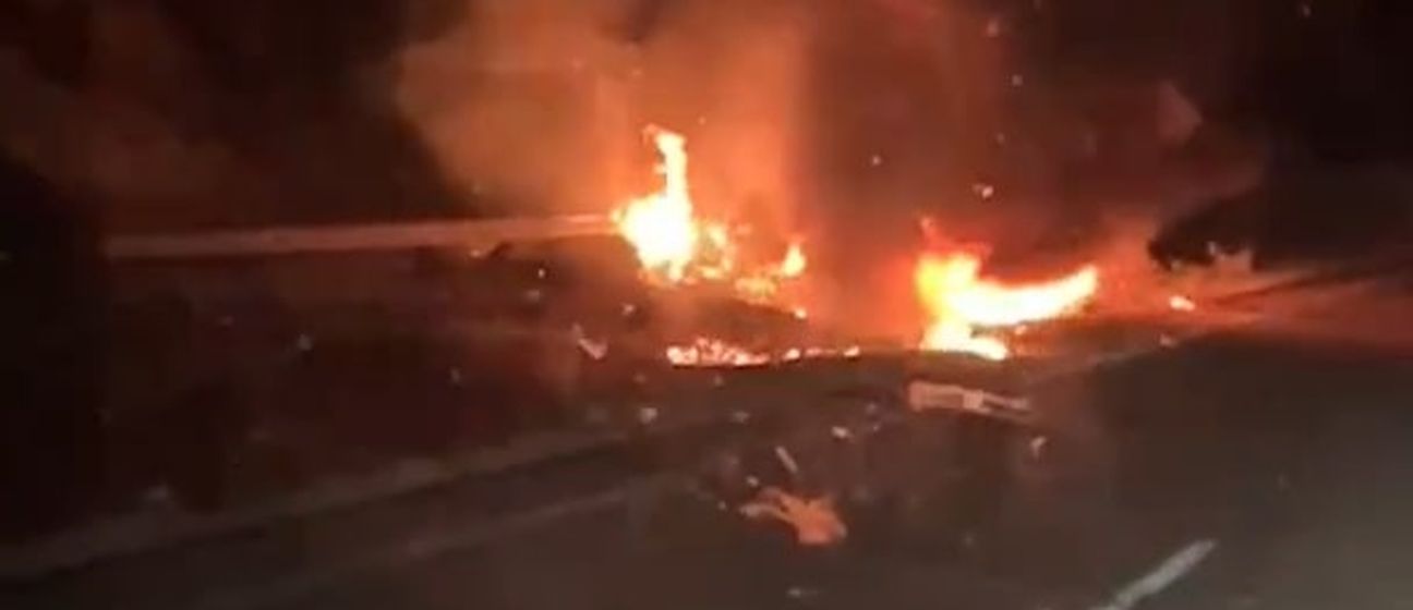 Snimka s mjesta nesreće Dioga i Andrea Jote