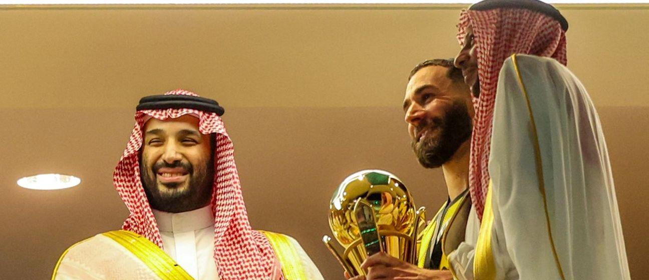 Karim Benzema i predsjednik A-Ittihada Loay Mashabi