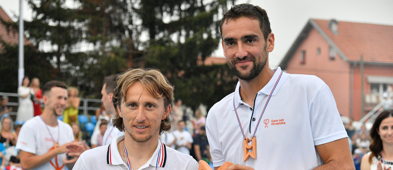 Luka Modrić i Marin Čilić