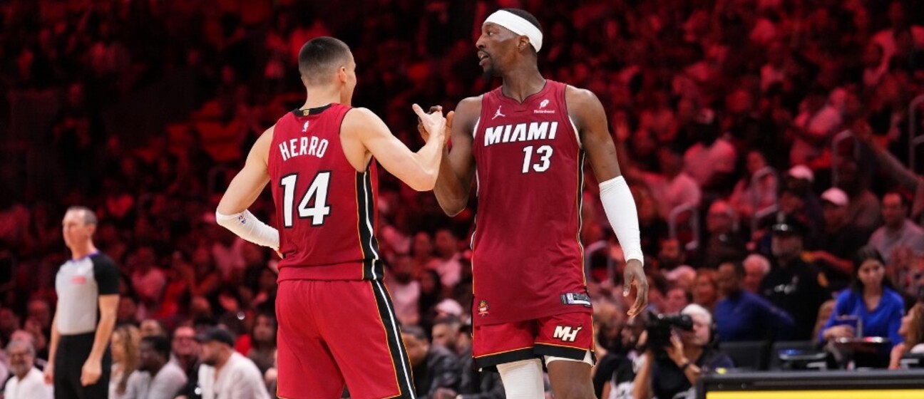 Tyler Herro i Bam Adebayo