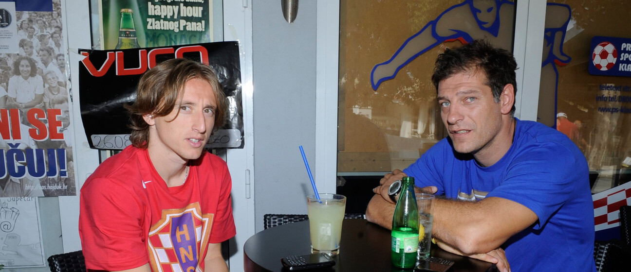 Luka Modrić i Slaven Bilić