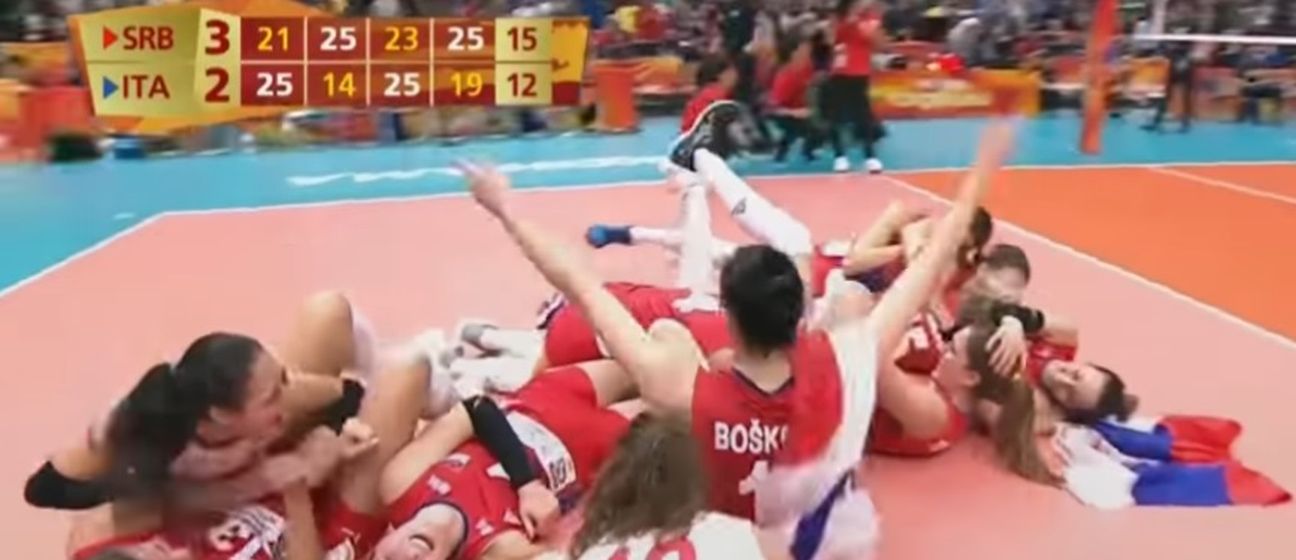 Srpske odbojkašice svjetske prvakinje (Screenshot: YouTube)