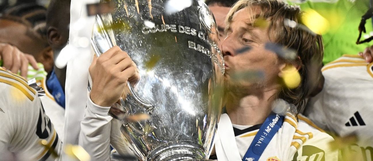 Luka Modrić s peharom Lige prvaka