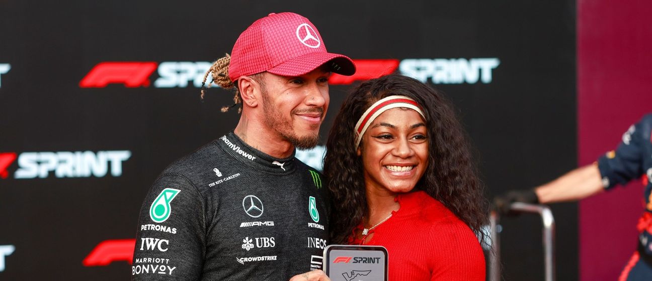 Lewis Hamilton i Sha'Carri Richardson