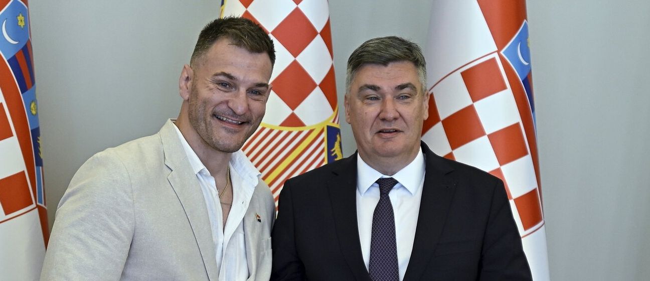 Stipe Miočić i Zoran Milanović