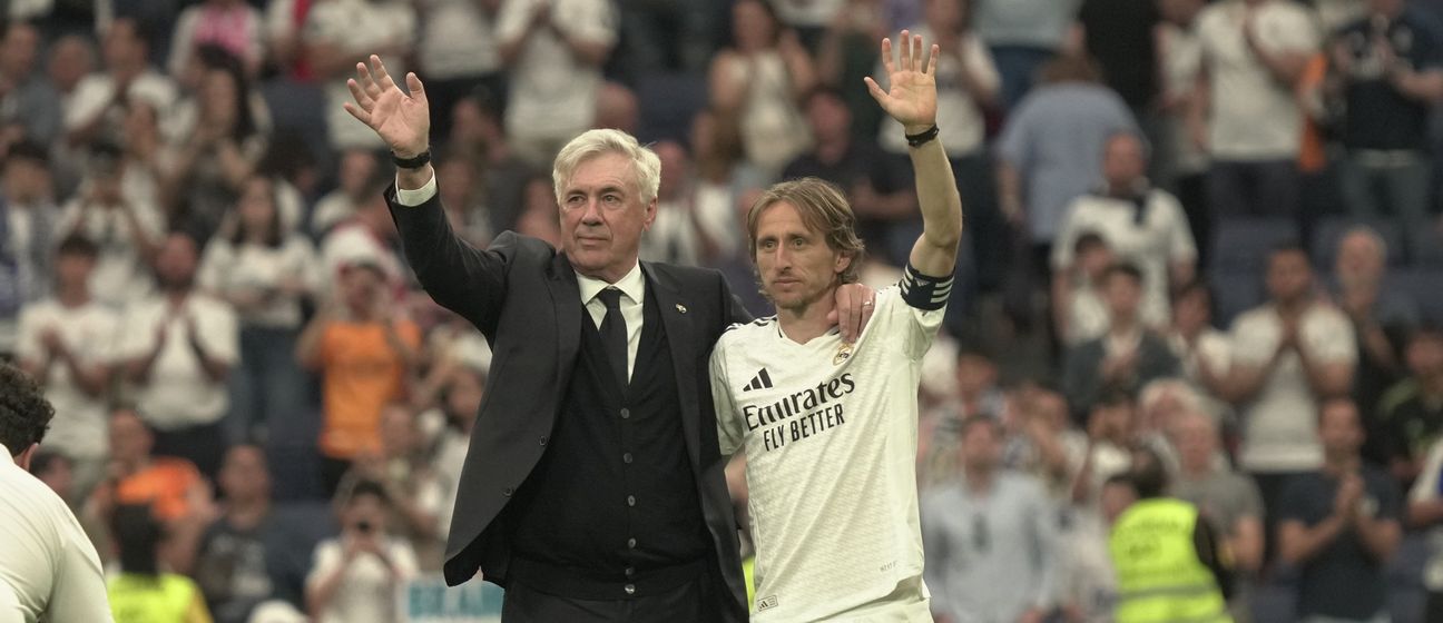 Carlo Ancelotti i Luka Modrić