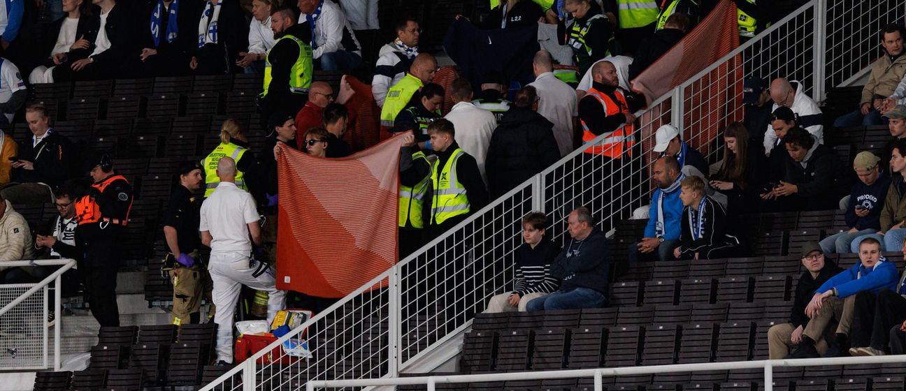 Navijaču pozlilo na utakmici Finska - Poljska