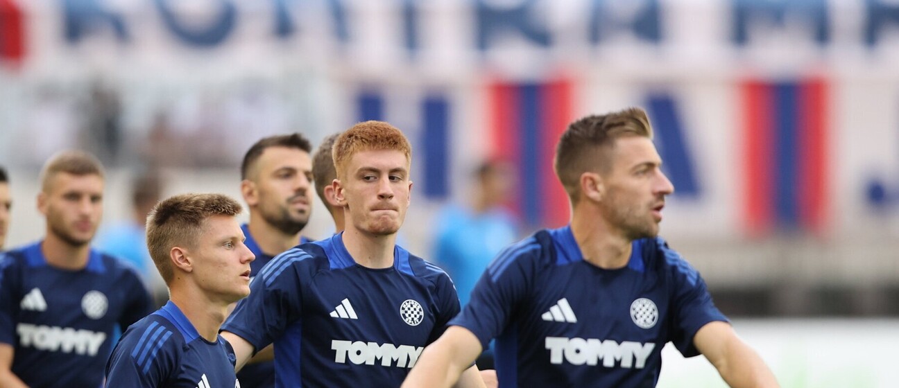 Luka Jurak na treningu Hajduka