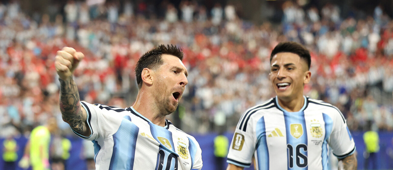 Lionel Messi i Thiago Almada