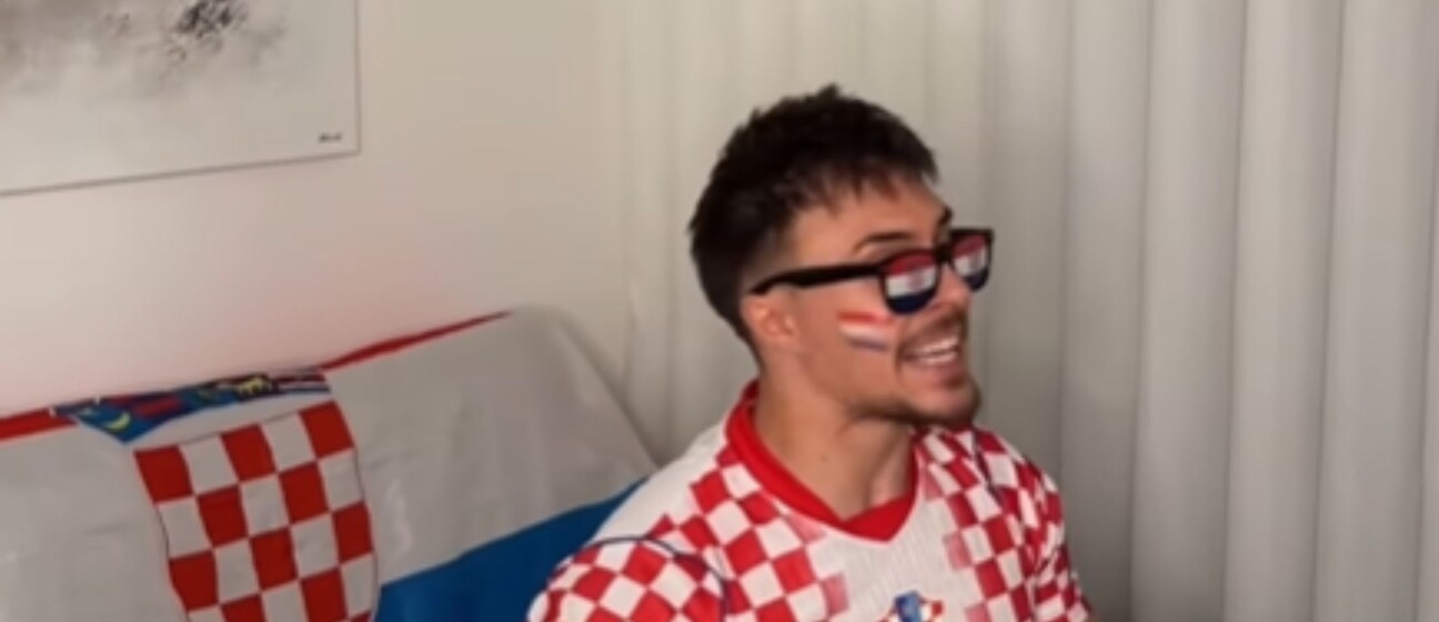 Navijač Hrvatske u isčekivanju dvoboja s Panamom