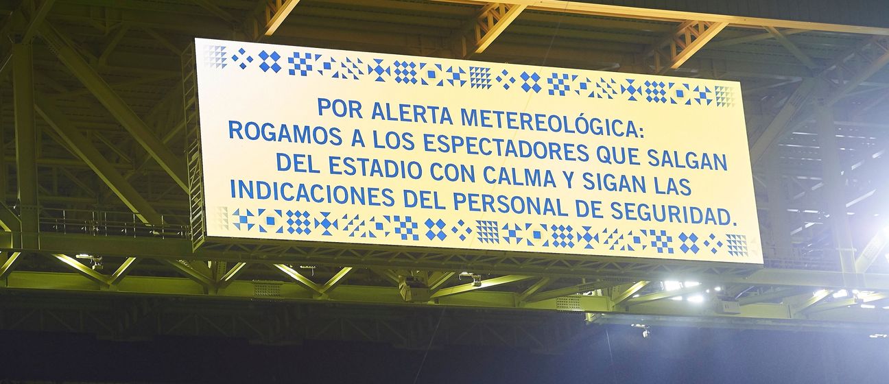 Upozorenje na stadionu