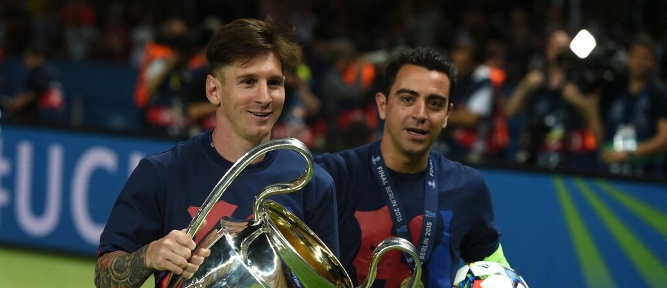 Leo Messi i Xavi