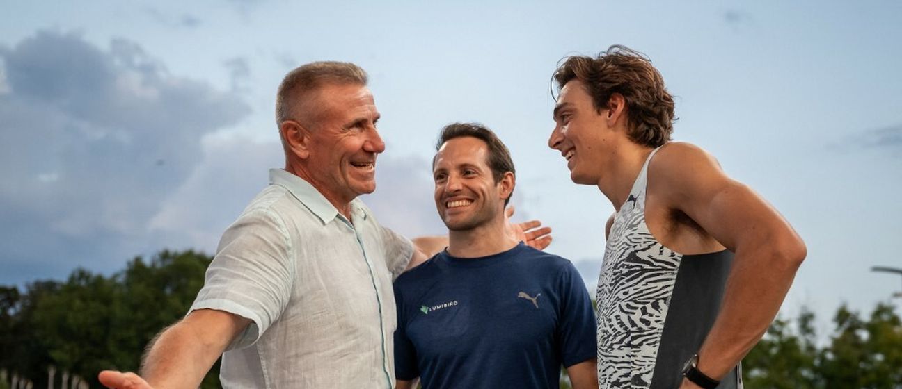 Sergej Bubka, Renaud Lavillenie i Armand Duplantis