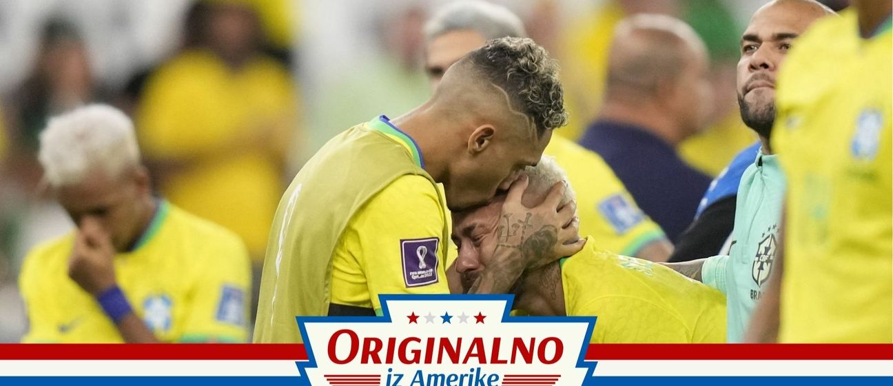 Neymar i Raphinha neutješni nakon ispadanja od Hrvatske 2022.