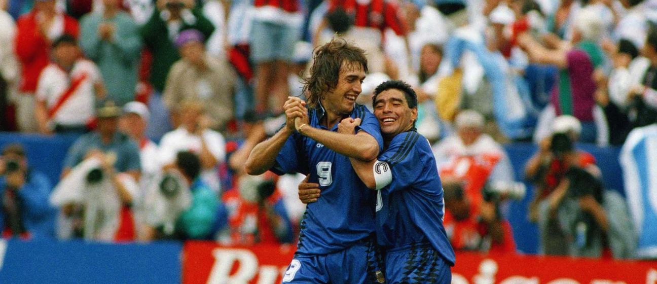 Gabriel Batistuta i Diego Maradona
