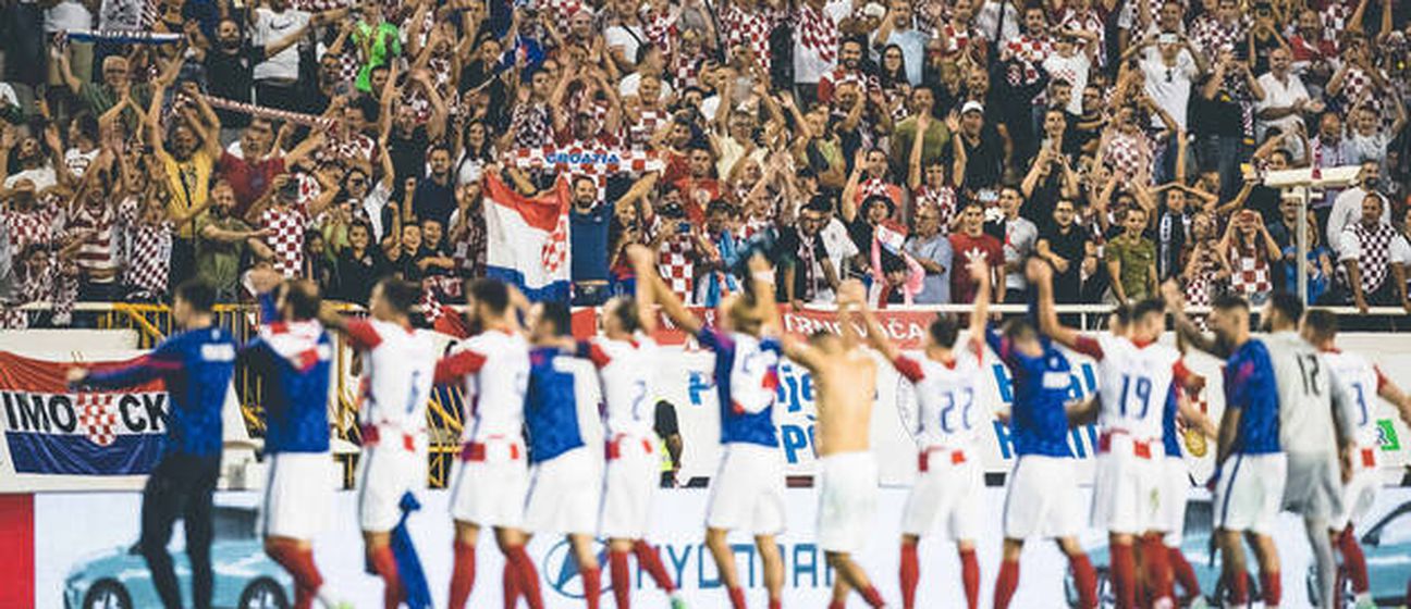 Hrvatska reprezentacija slavi pobjedu na Poljudu