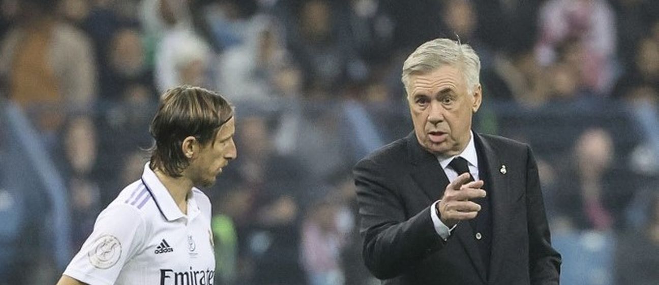 Luka Modrić i Carlo Ancelotti