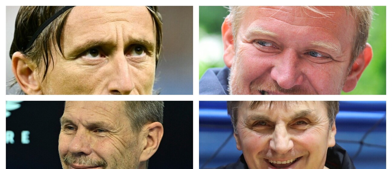 Luka Modrić, Robert Prosinečki, Zvonimir Boban i Marko Mlinarić
