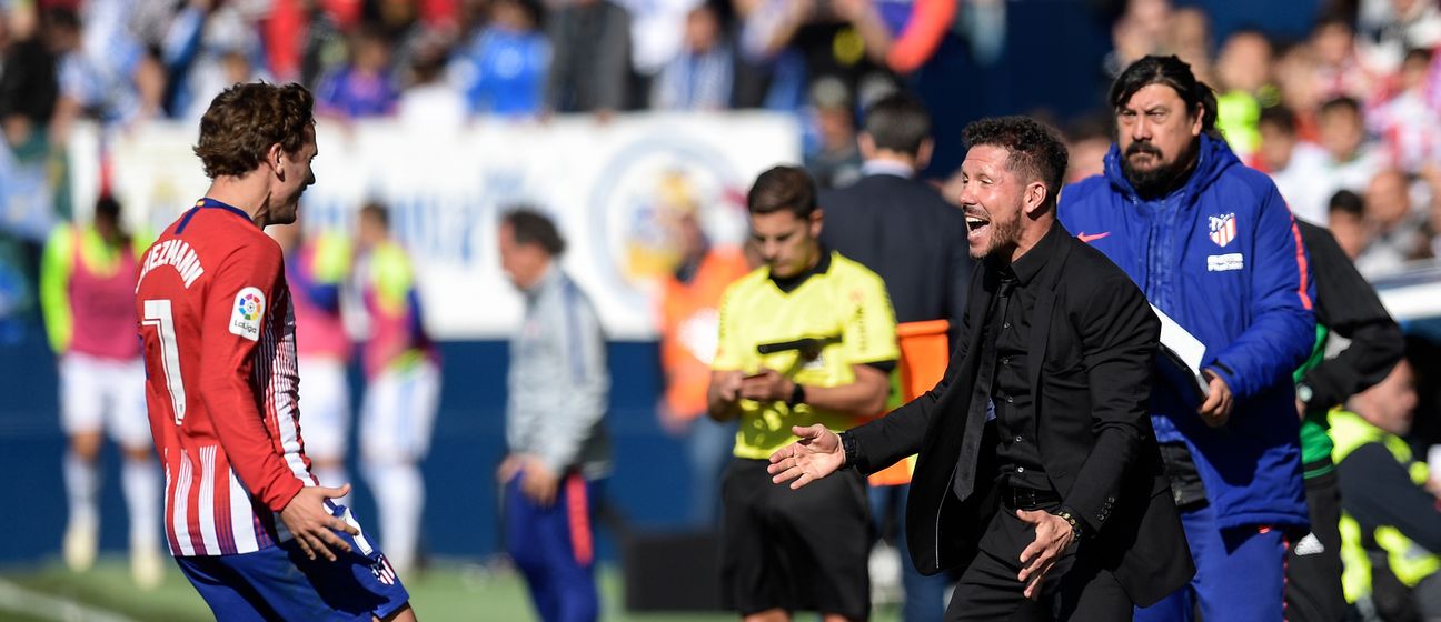 Antoine Griezmann i Diego Simeone (Foto: AFP)