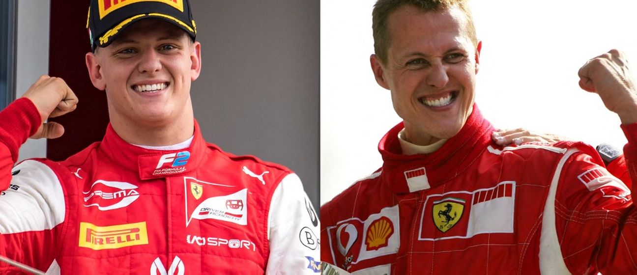 Mick i Michael Schumacher