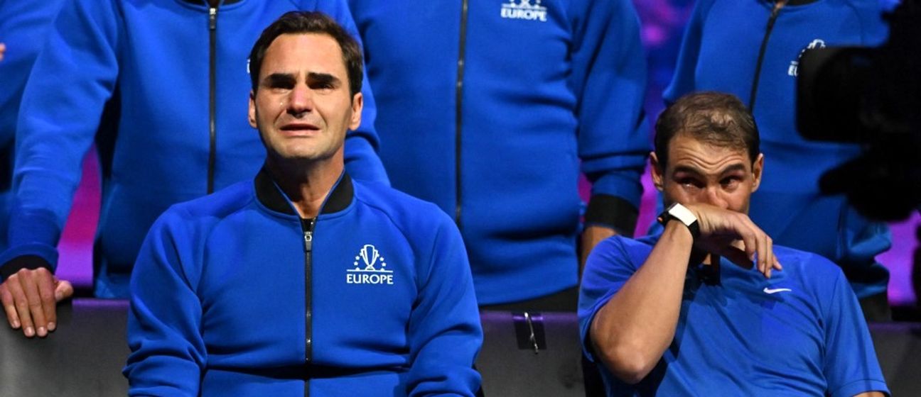 Roger Federer i Rafael Nadal na posljednjem meču Švicarca