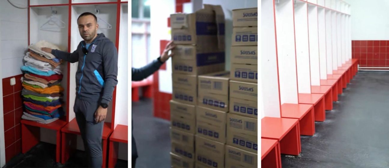 Svlačionica na stadionu Rayo Vallecana