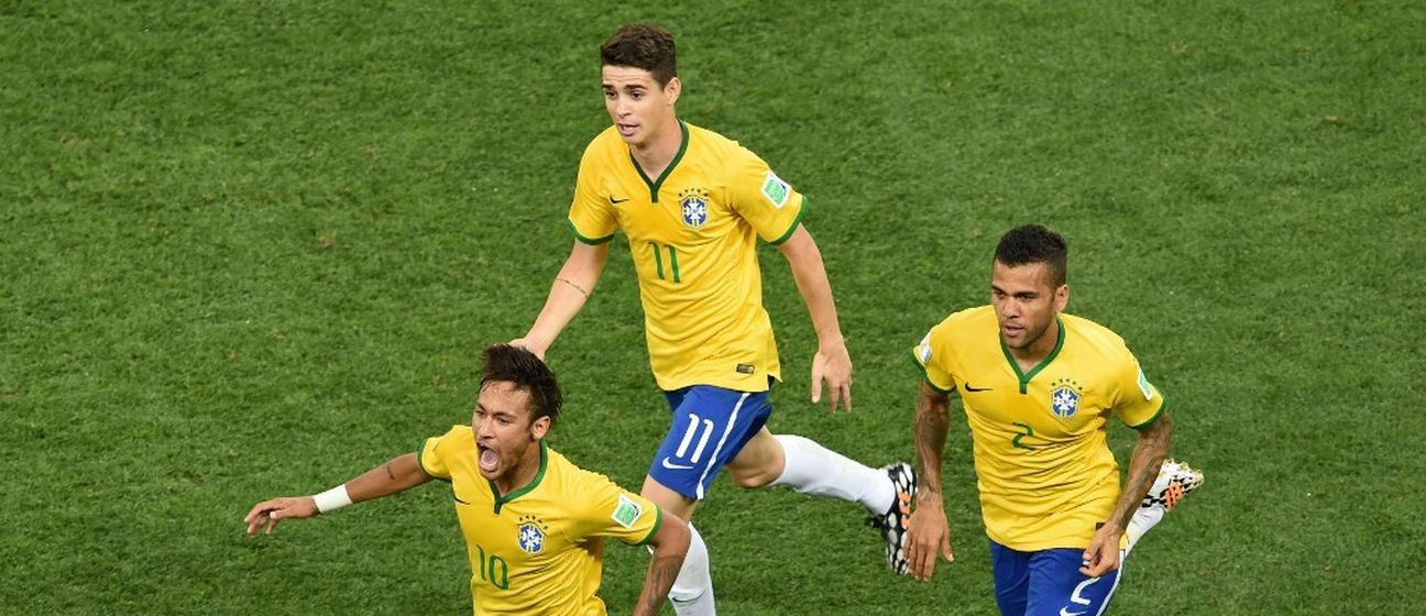 Oscar, Dani Alves i Neymar