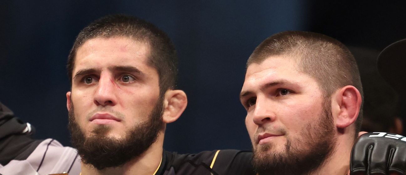 Islam Makhachev i Khabib Nurmagomedov