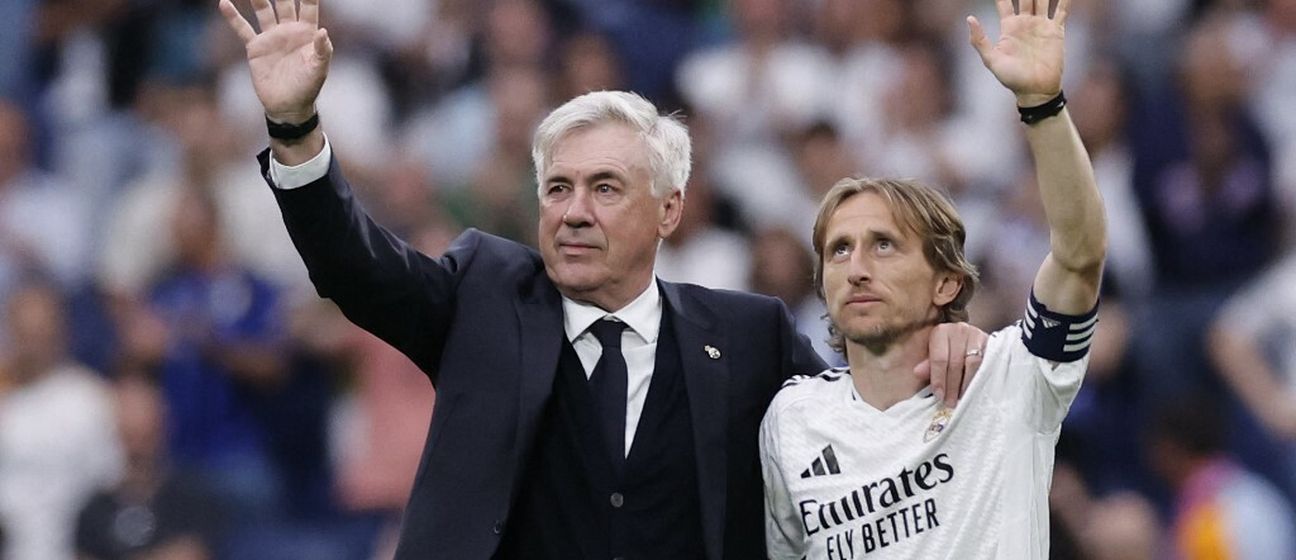 Carlo Ancelotti i Luka Modrić