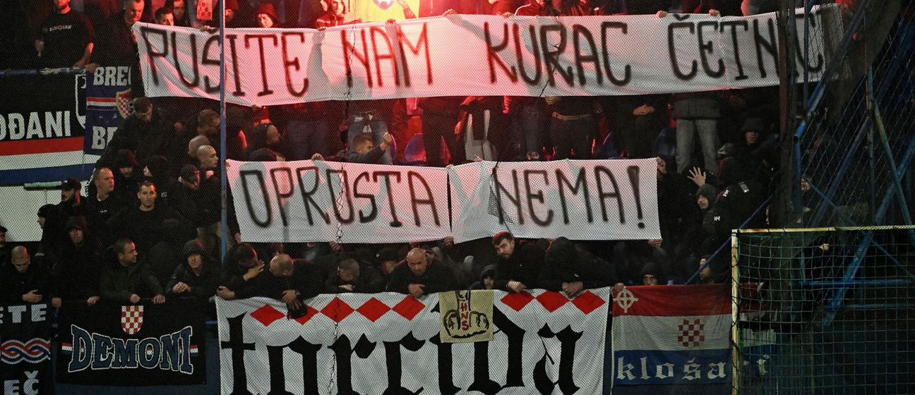 Hrvatski navijači u Podgorici