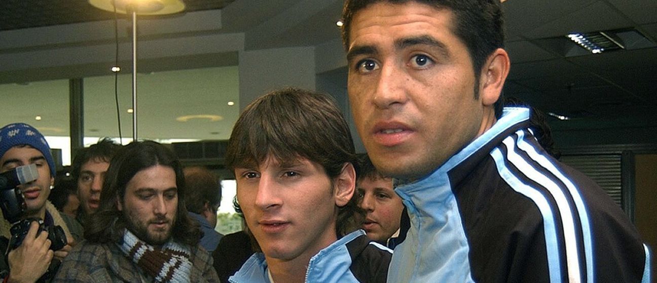 Lionel Messi i Juan Roman Riquelme