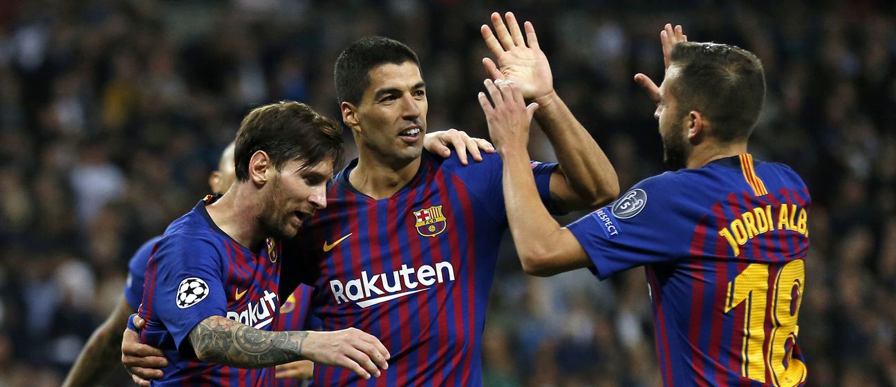 Lionel Messi, Luis Suarez i Jordi Alba (Foto: AFP)