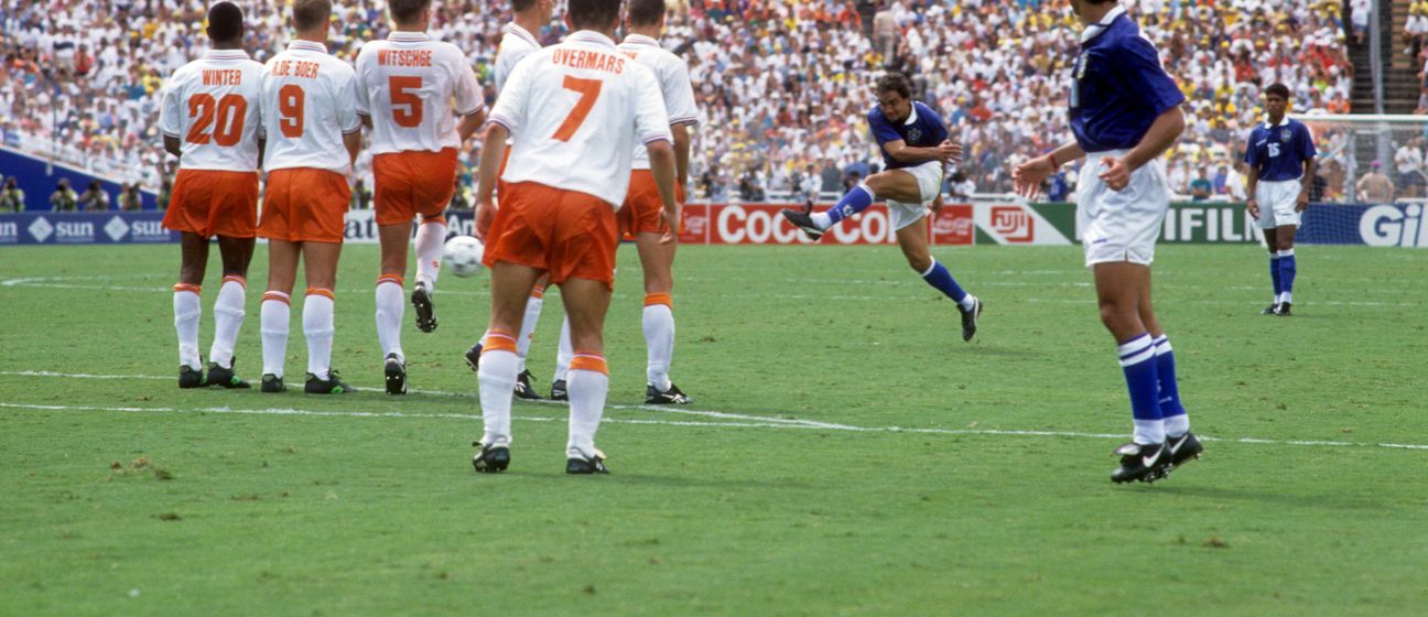 Branco postiže pobjednički pogodak za Brazil protiv Nizozemske 1994.