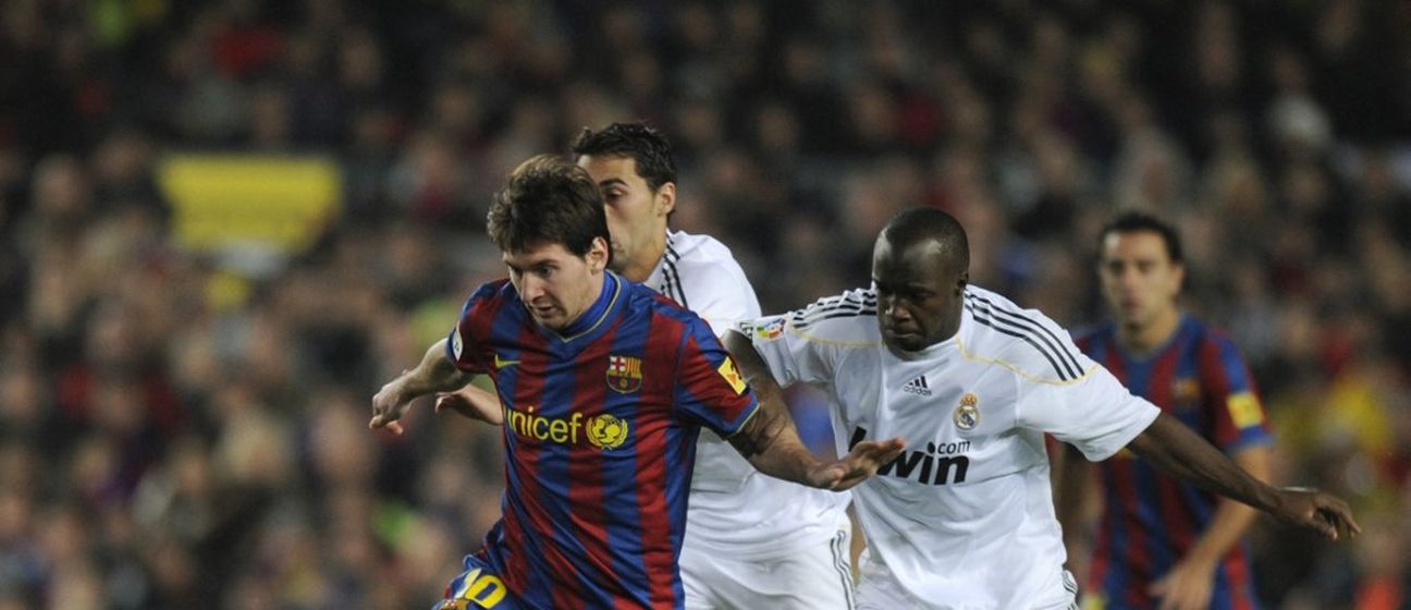 Lionel Messi i Lassana Diarra