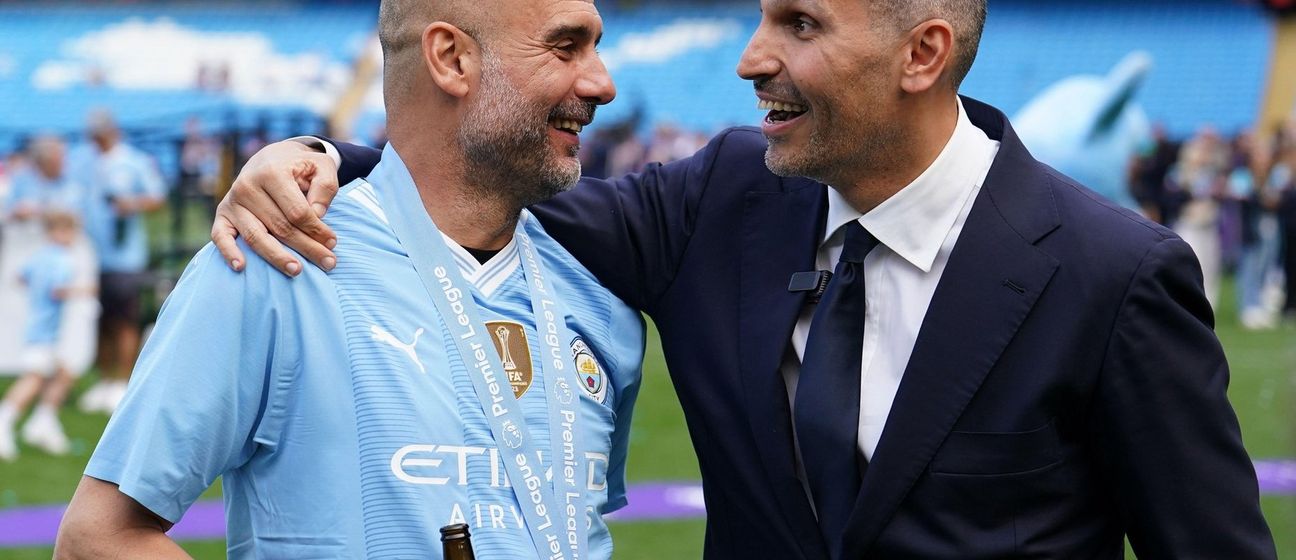 Pep Guardiola i Khaldoon Al Mubarak