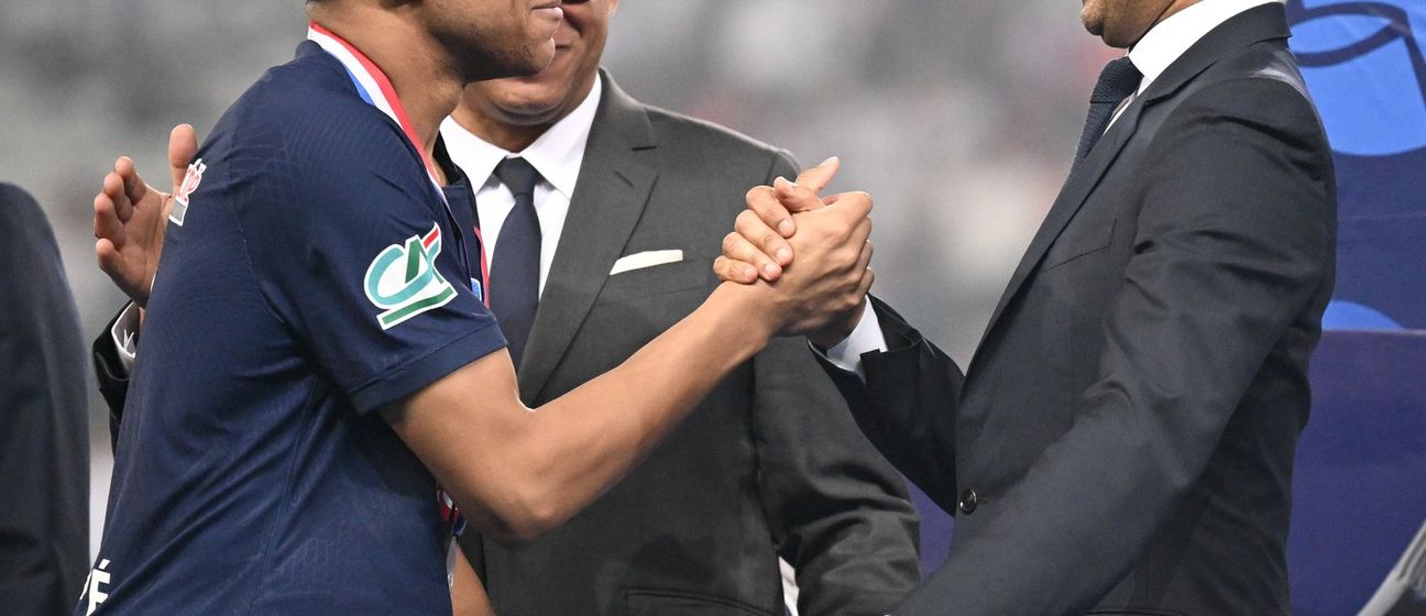 Kylian Mbappe i Nasser Al-Khelaifi